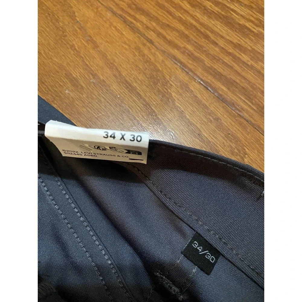 Levi Men 511 Slim Tech Five Pocket Pants - Charcoal Gray 34x30 New! NWT $60
